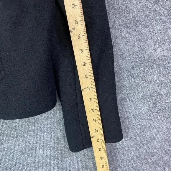 Ralph Lauren Denim & Supply Women's Cropped Black Peacoat Size Large/XLarge - Picture 6 of 10